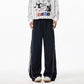 REINAREA Unisex Side-Striped Sweatpants - Loose Paneled Straight-Leg Wide-Leg Athletic Pants