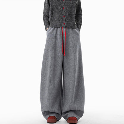 REINAREA Unisex American Heavyweight Drawstring Curved-Leg Sweatpants Casual Pants【033】