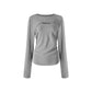 REINAREA Women’s Layering Top - Fall Winter Long Sleeve T-Shirt, Oversized Plus Size Top【108】