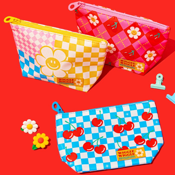 REINAREA Multi-Purpose Storage Bags Set Cosmetics Clutch, Eyeglasses Pouch & Drawstring Sack【072】