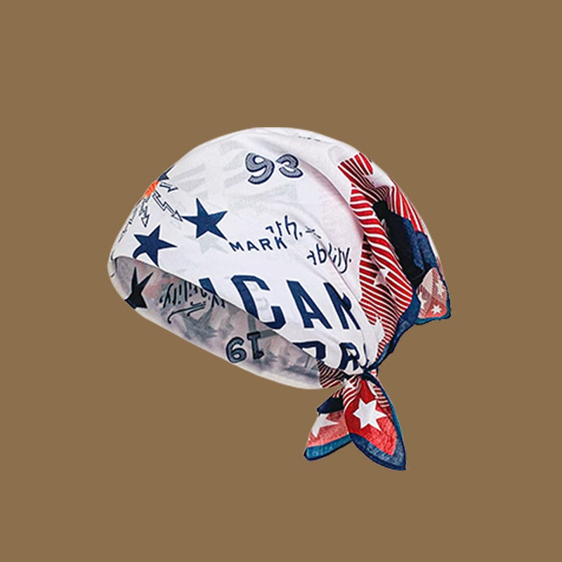 REINAREA Women’s European and American Style Head Scarf - Lightweight, Breathable Head Wrapping Silk Scarf & Triangle Scarf【057】