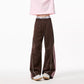 REINAREA Unisex Side-Striped Sweatpants - Loose Paneled Straight-Leg Wide-Leg Athletic Pants