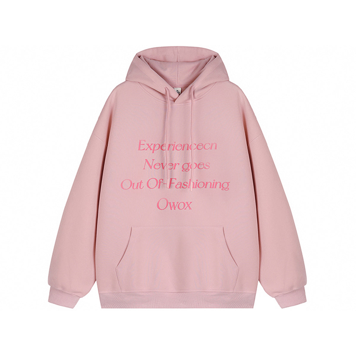 REINAREA Unisex American Retro Letter-Print Hooded Sweatshirt  Loose Casual Pullover Top【018】