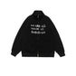 REINAREA New Spring Summer Couples' Stand Collar Zip-up Hoodless Sweatshirt Jacket