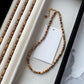 REINAREA Women’s Natural Pearl & Rainbow Stone Dopamine Beaded Necklace - Autumn & Winter Clavicle & Sweater Chain【059】