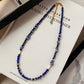 REINAREA Women’s Natural Pearl & Rainbow Stone Dopamine Beaded Necklace - Autumn & Winter Clavicle & Sweater Chain【059】
