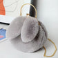 Easter Fashion 2025 Bunny Plush Bag, Spring Trends Bunny Ear Shoulder Bag, Fluffy Rabbit Messenger Purse, Furry Bag with Chain, Plush Fabric Fashion Bag for Easter Holiday, Travel, Shopping, Work, School, and Everyday Use