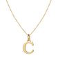 14k Gold Plated A-Z Letter Necklace Pendant for Women, Cute Personalized Jewelry, Non-Fading & Hypoallergenic, Perfect for Teens & Young Girls