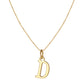14k Gold Plated A-Z Letter Necklace Pendant for Women, Cute Personalized Jewelry, Non-Fading & Hypoallergenic, Perfect for Teens & Young Girls