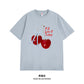 Women's Graphic Tee - Short Sleeve Cherry Bow Letter Print Round Neck T-Shirt - Summer Dopamine Top - Colorful & Playful Style
