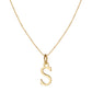 14k Gold Plated A-Z Letter Necklace Pendant for Women, Cute Personalized Jewelry, Non-Fading & Hypoallergenic, Perfect for Teens & Young Girls