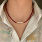 REINAREA Women’s Natural Pearl & Rainbow Stone Dopamine Beaded Necklace - Autumn & Winter Clavicle & Sweater Chain【059】