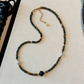 REINAREA Women’s Natural Pearl & Rainbow Stone Dopamine Beaded Necklace - Autumn & Winter Clavicle & Sweater Chain【059】