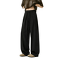 REINAREA | Men's Linen-Like Wide Leg Pants | Summer Lightweight Drapey Straight Leg Casual Trousers