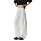 REINAREA | Men's Linen-Like Wide Leg Pants | Summer Lightweight Drapey Straight Leg Casual Trousers