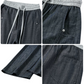 REINAREA | Men's American Linen-Like Barrel Jeans | Summer Lightweight Baggy Wide Leg Relaxed Casual Trousers