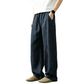 REINAREA | Men's American Linen-Like Barrel Jeans | Summer Lightweight Baggy Wide Leg Relaxed Casual Trousers