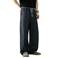 REINAREA | Men's American Linen-Like Barrel Jeans | Summer Lightweight Baggy Wide Leg Relaxed Casual Trousers