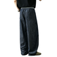 REINAREA | Men's American Linen-Like Barrel Jeans | Summer Lightweight Baggy Wide Leg Relaxed Casual Trousers
