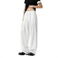 REINAREA | Men's Linen-Like Wide Leg Pants | Summer Lightweight Drapey Straight Leg Casual Trousers