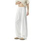 REINAREA | Men's Linen-Like Wide Leg Pants | Summer Lightweight Drapey Straight Leg Casual Trousers