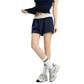 REINAREA | Women Color Block Fake Two Piece Drawstring Shorts | 2026 Summer Y2K Contrast Waistband Casual Hot Pants