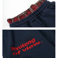 REINAREA | American Street Style Plaid Patchwork Sweat Shorts | Women's Baggy Wide Leg 7/8 Pants