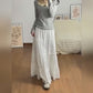 Bohemian High Waist A-Line Maxi Skirt - Sexy Solid Color Long Skirts for Versatile Styling