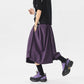 REINAREA | High Street Vibe Wide Leg Cropped Shorts | Vintage American Outdoor Summer 7/8 Length Pants
