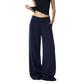 REINAREA | 2026 Fall Women Knit Wide Leg Flare Pants | Elastic Drawstring High Waist Trousers | Soft Draped Casual Loose Sweater Pants