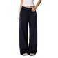 REINAREA | 2026 Fall Women Knit Wide Leg Flare Pants | Elastic Drawstring High Waist Trousers | Soft Draped Casual Loose Sweater Pants