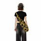 REINAREA | Women's Techwear Harness Crop Top | Cool Buckle Strap Short Sleeve Slim Fit Cropped T-Shirt | Edgy Streetwear Y2K Grunge Tee for Dance Club