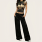 REINAREA | Women Vintage Cat Print Crop T-Shirt | Plus Size Slimming Fitted Short Sleeve Top | Y2K Hot Girl Crew Neck Cropped Tee