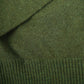 Olive Plunging V-Neck Sexy Sweater