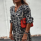 Leopard Print V-Neck Summer Dress