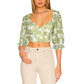 Hollowing Out Slim Fit Ruffle Top