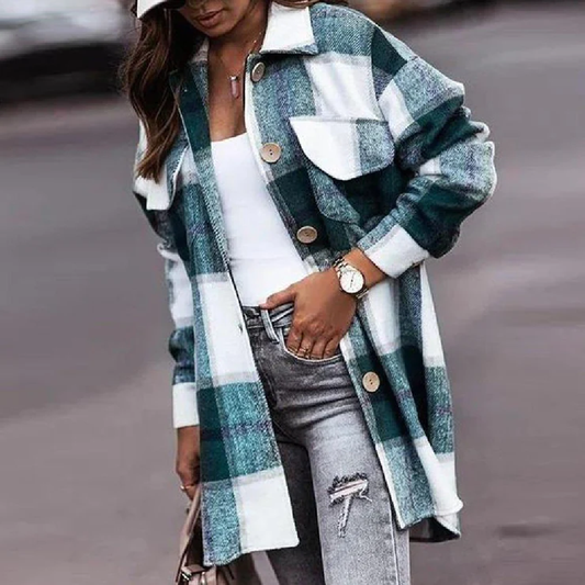 Back in the Days Plaid Cardigan Jacket