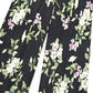 Floral Casual Mid Waist Wide Leg Pants