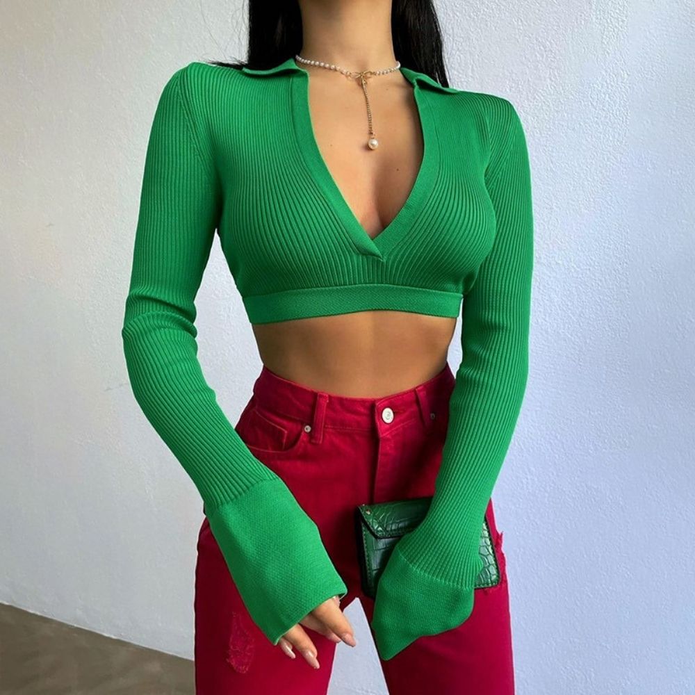 Modern Ribbed Crop Top