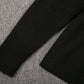 Trendy Plain Black High Neck Sweater