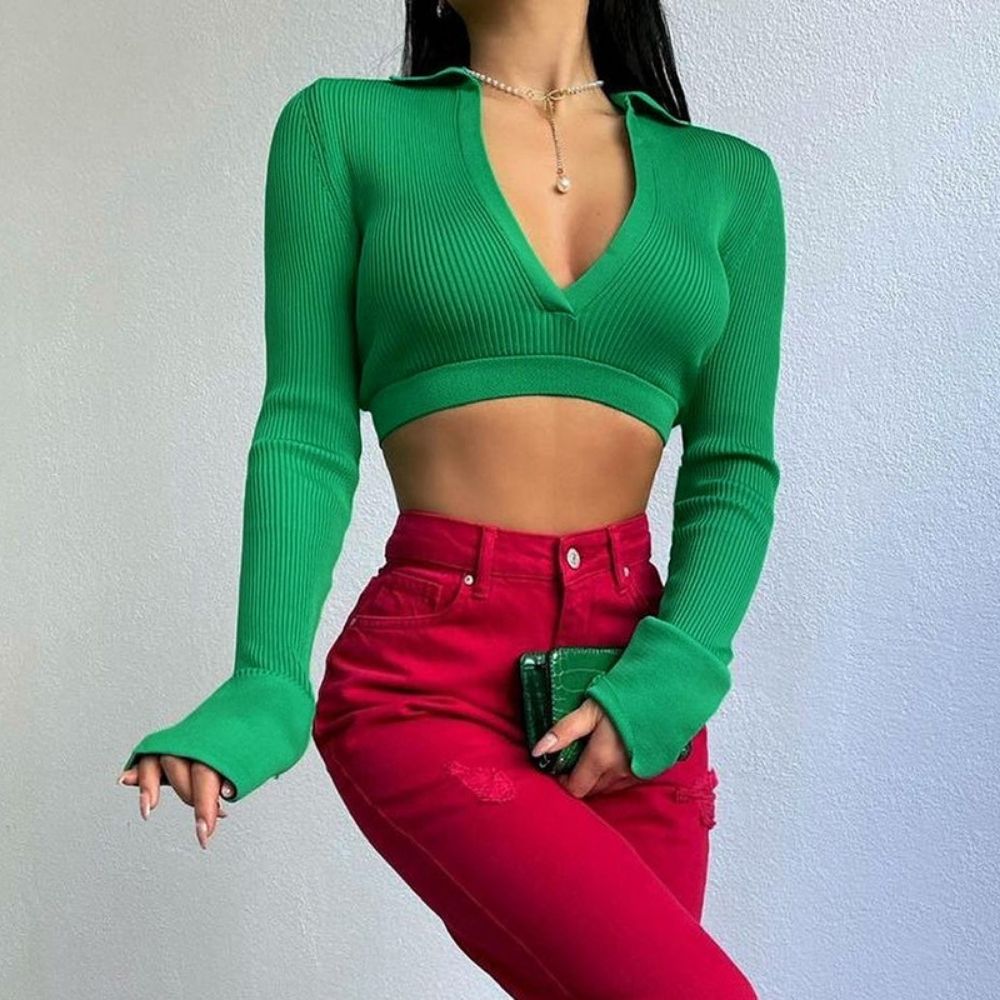 Modern Ribbed Crop Top