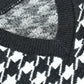 V-Neck Houndstooth Vest Without Undershirt