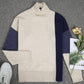 Comfy High Neck Color Block Sweater