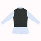 Knit Vest With Frill Collar Undershirt