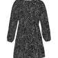 Leopard Print V-Neck Long-Sleeved Dress